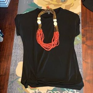 Noonday collection Fire light paper bead necklace